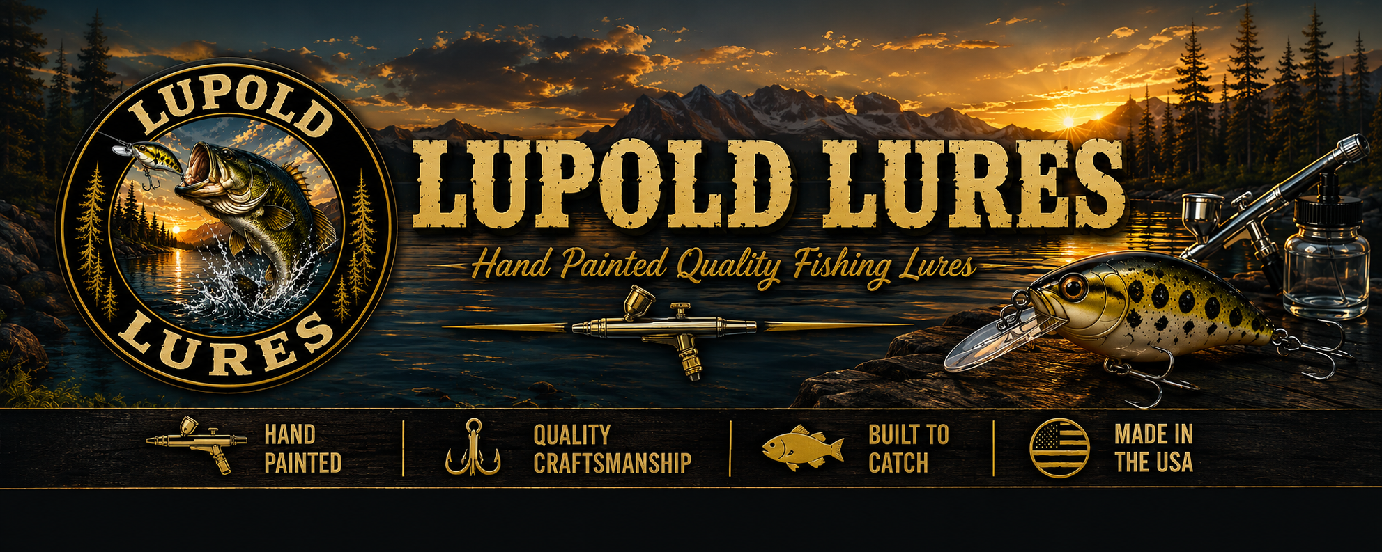 Lupold Lures hand-painted fishing lures