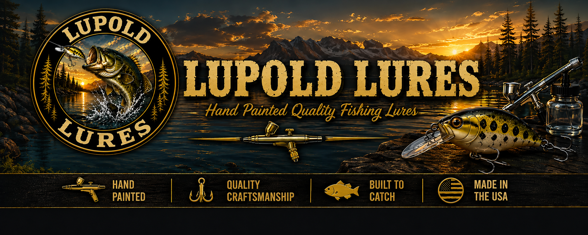 Lupold Lures hand-painted fishing lures